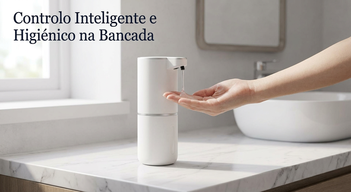 Dispensador Automático de Sabão em Espuma – Sensor Sem Contacto, Recarregável e com Várias Velocidades