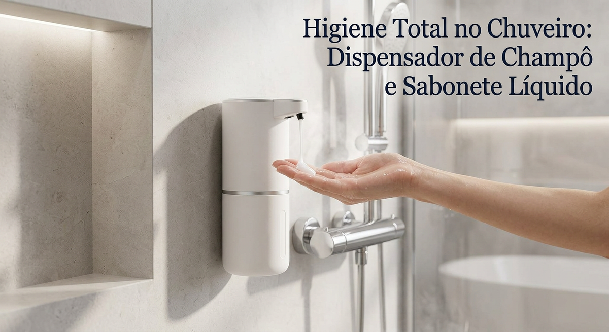 Dispensador Automático de Sabão em Espuma – Sensor Sem Contacto, Recarregável e com Várias Velocidades